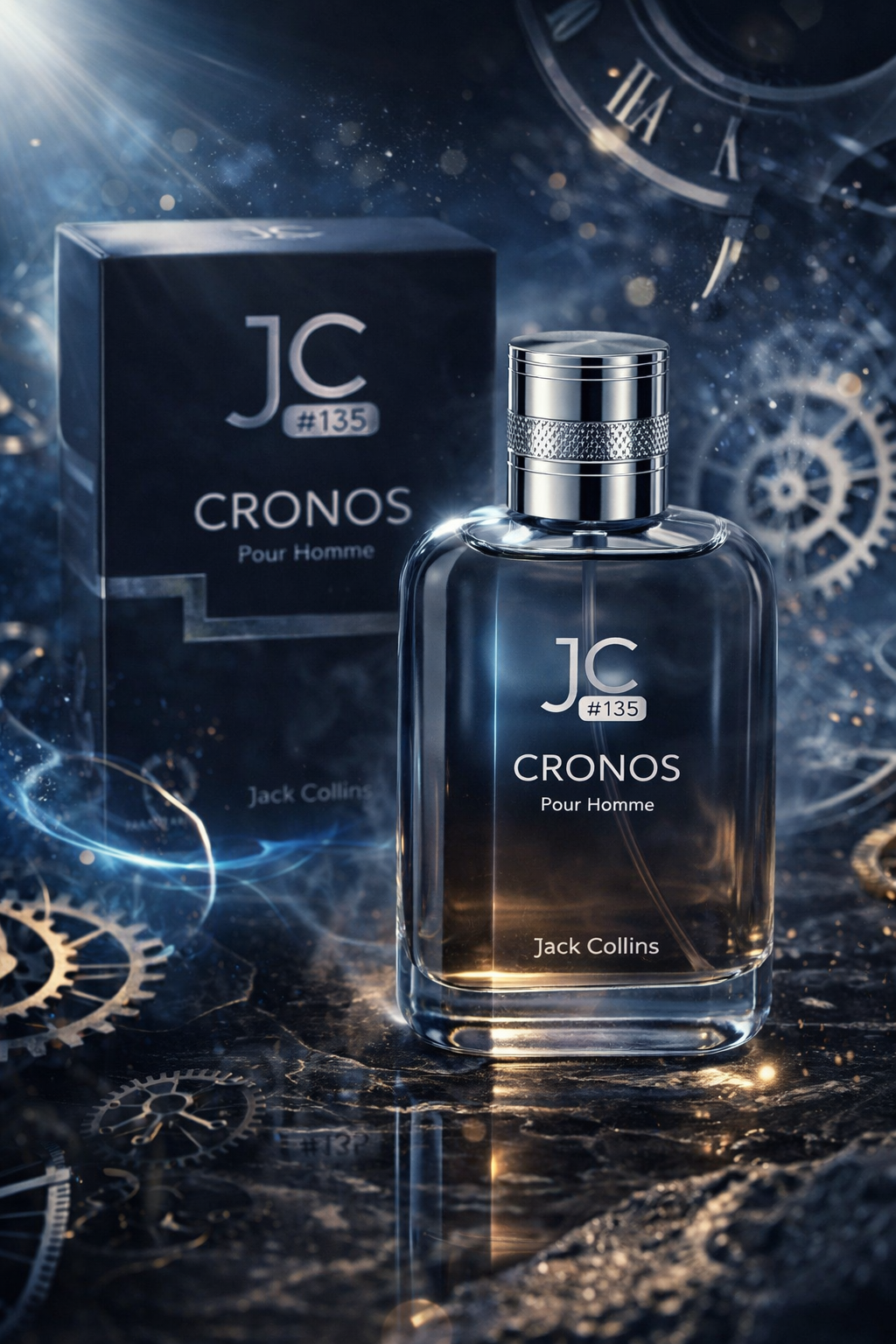 J&C #135 Cronos Eau De Parfum for Men | Woody Aromatic Powerful Perfume | Long Lasting Masculine Fragrance
