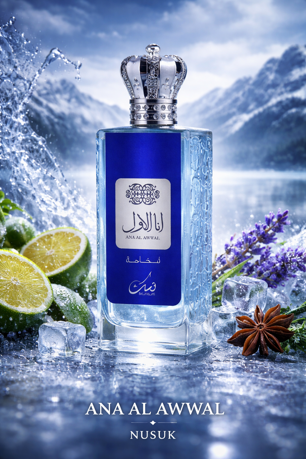 Nusuk Ana Al Awwal Fakhama – Premium Fresh Citrus Aquatic Fragrance for Men & Women