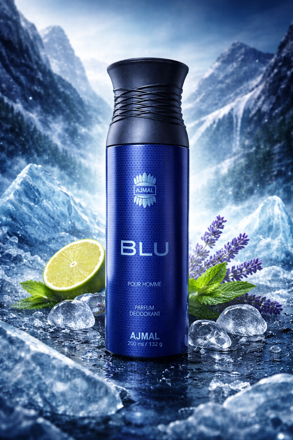 Ajmal Blu Pour Homme Parfum Deodorant for Men 200ML