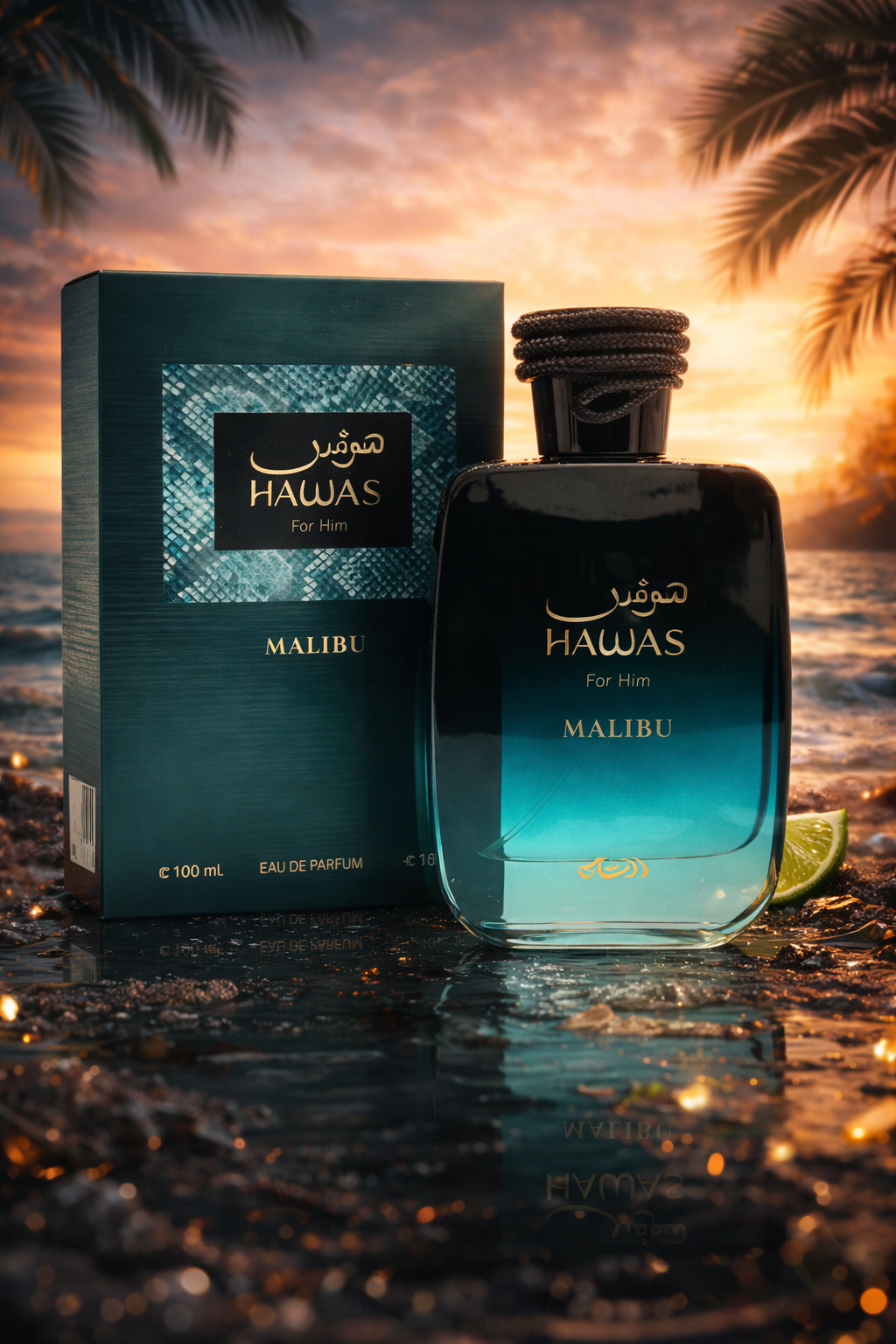 Rasasi Malibu Eau De Parfum – Warm Fresh Tropical Fragrance for Men & Women