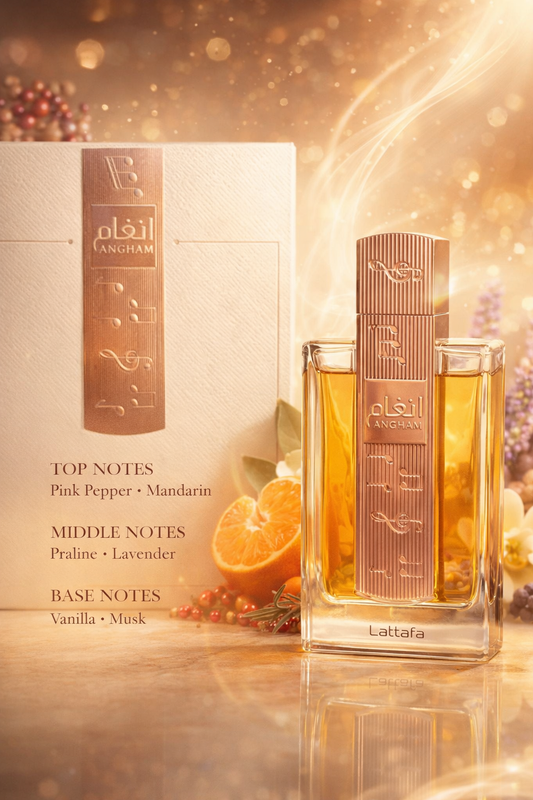 Lattafa Angham Eau De Parfum 100ml – Floral Gourmand Perfume for Women