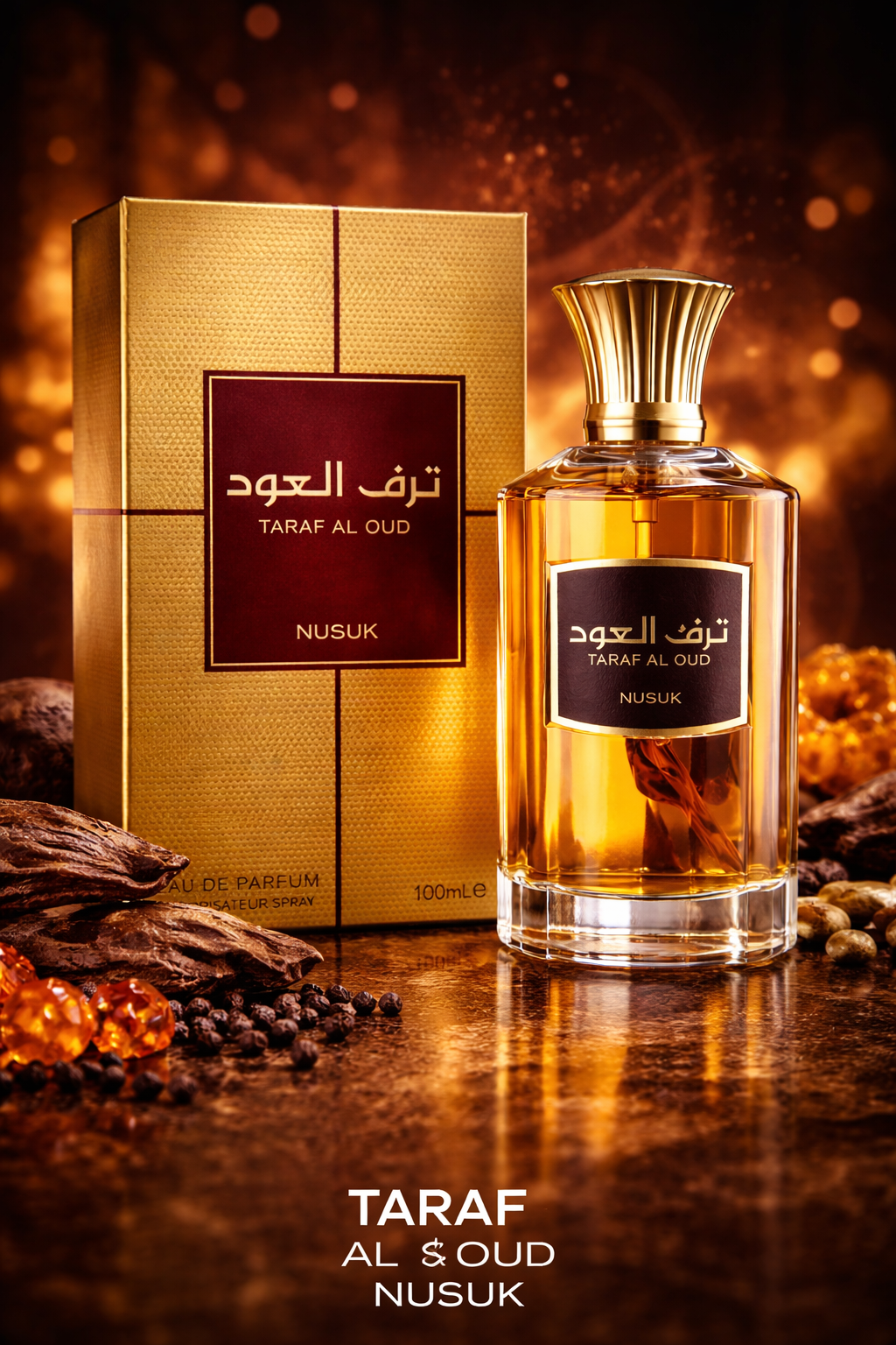 Nusuk Taraf Al Oud Eau De Parfum – Premium Rich Oud Woody Fragrance for Men & Women