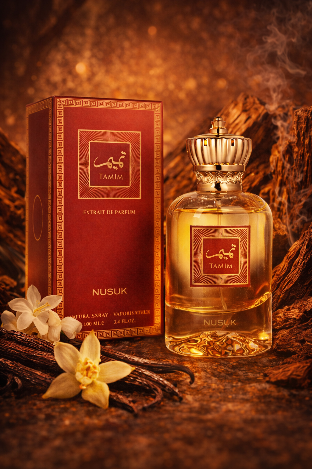 Nusuk Tamim Extrait De Parfum – Premium Sweet Vanilla Oriental Fragrance for Men & Women
