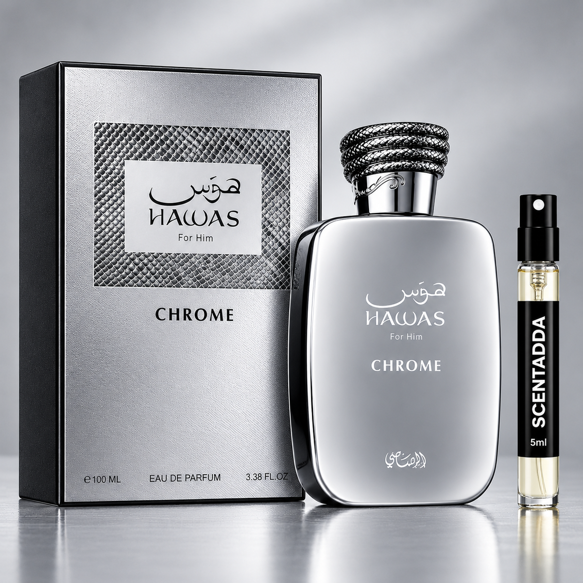 Rasasi Hawas Chrome Eau de Parfum 5ml Tester