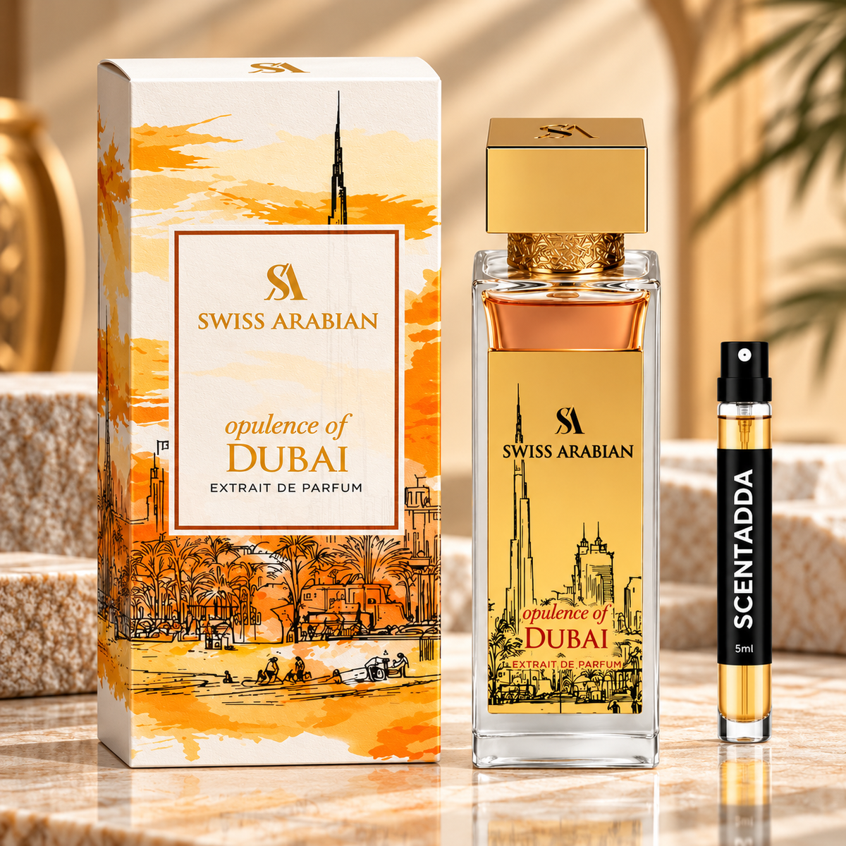 Swiss Arabian Opulence of Dubai Extrait de Parfum 5ml Tester
