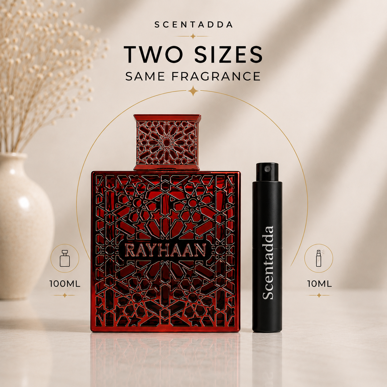 Rayhaan Crimson 10ML Decant – Premium Fragrance Travel Size