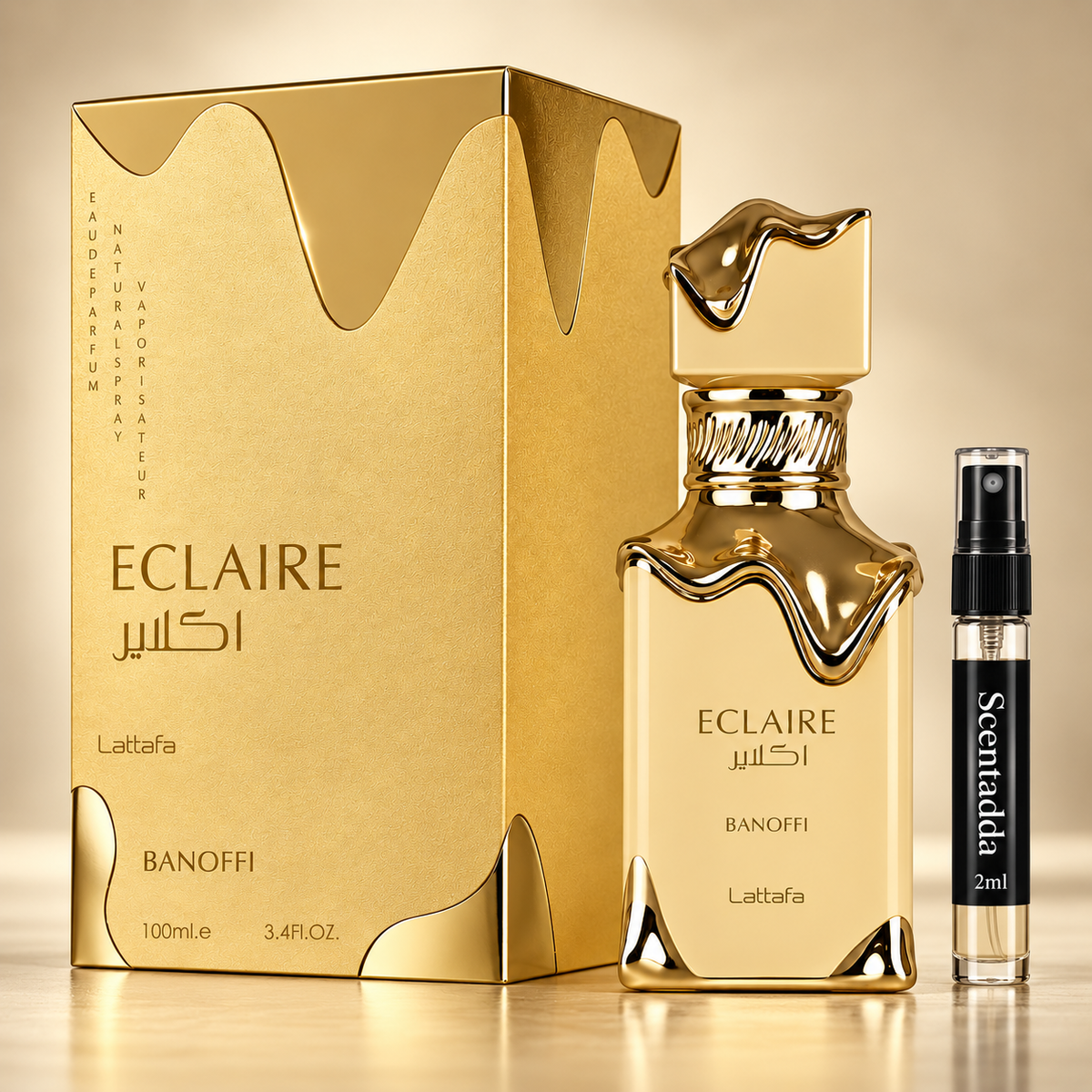 Lattafa Eclaire Banoffi 2ml Tester – Premium Fragrance Sample | ScentAdda