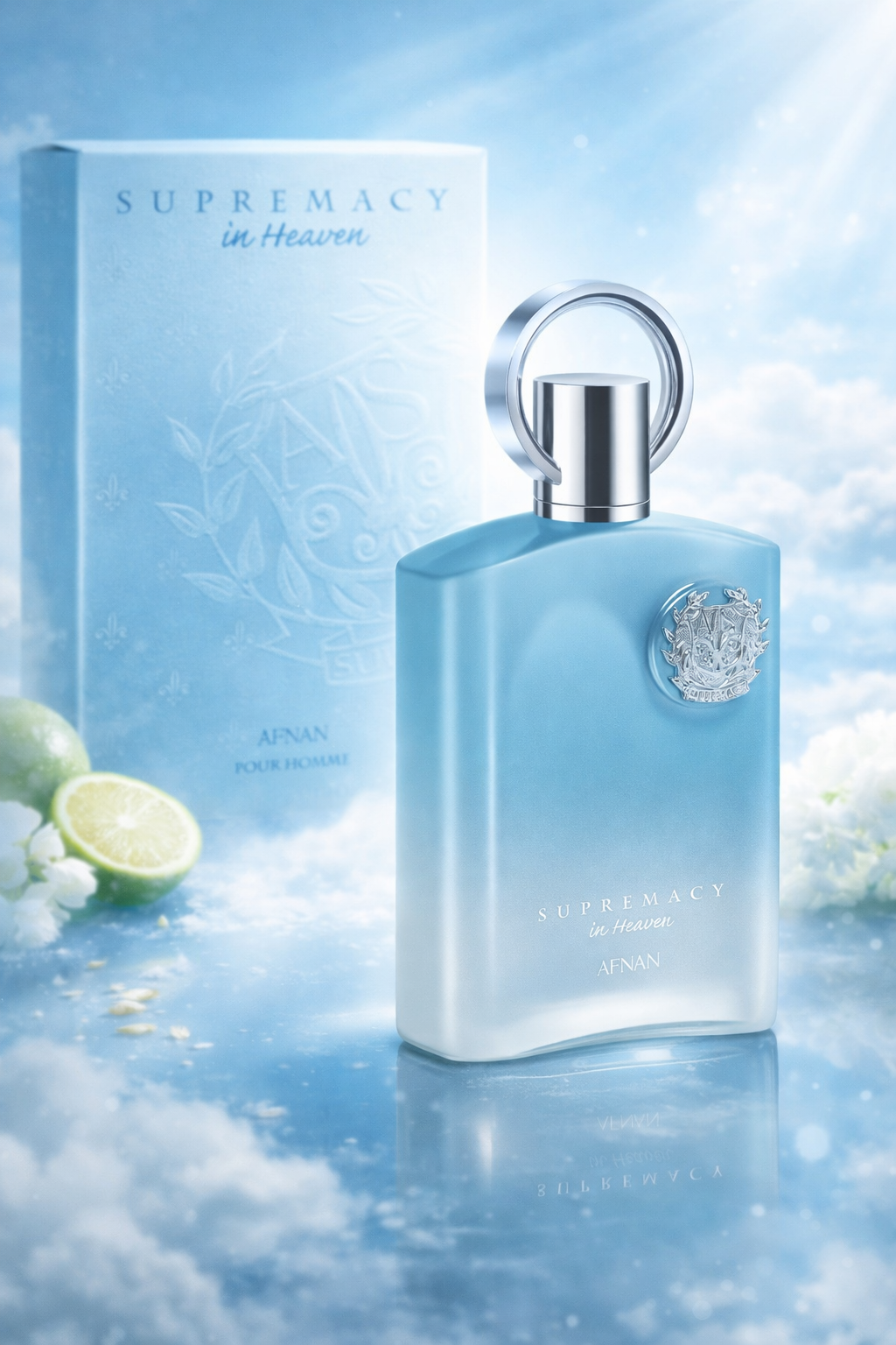 Afnan Supremacy In Heaven Eau De Parfum for Men - Fresh Citrus Musk Woody Fragrance