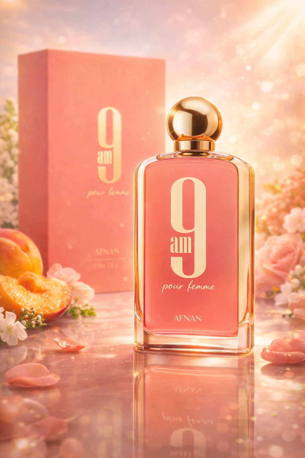 Afnan 9 AM Pour Femme Eau De Parfum for Women - Fruity Floral Fresh Perfume