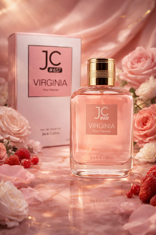 J&C #657 Virginia Eau De Toilette for Women | Soft Floral Fruity Perfume | Elegant Long Lasting Feminine Fragrance