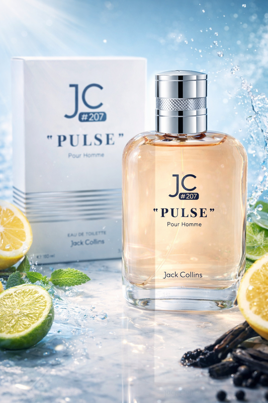 J&C #207 Pulse Eau De Toilette for Men | Fresh Citrus Aromatic Perfume | Long Lasting Everyday Fragrance