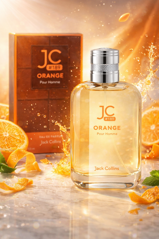 J&C #189 Orange Eau De Parfum for Men | Fresh Citrus Aromatic Perfume | Long Lasting Everyday Fragrance