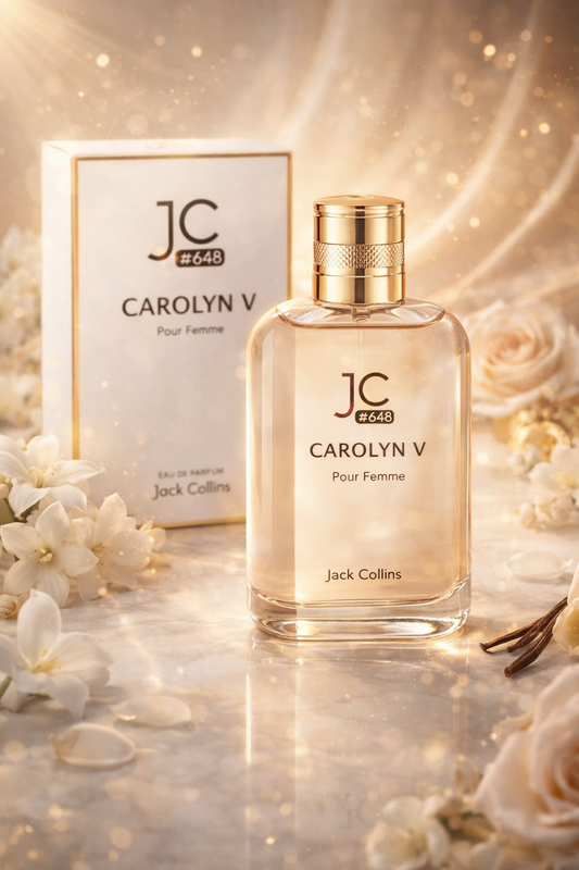 J&C #648 Carolyn V Eau De Parfum for Women | Elegant Floral Vanilla Perfume | Long Lasting Feminine Fragrance