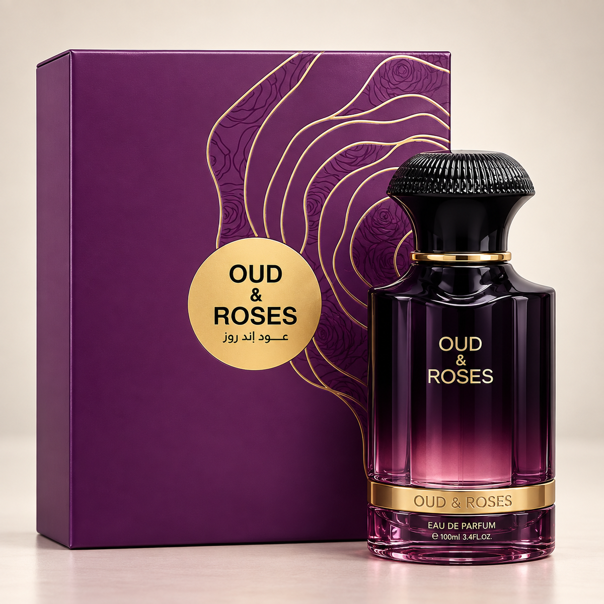 Ahmed Al Maghribi Oud & Roses 60ml for Men & Women