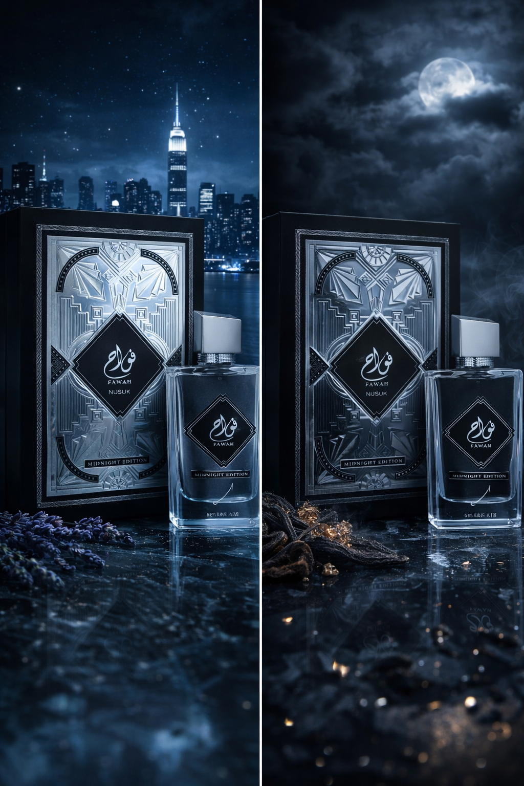 Nusuk Fawah Midnight Edition Eau De Parfum – Premium Fresh Woody Night Fragrance for Men