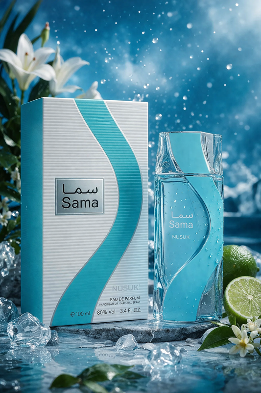 Nusuk Sama Eau De Parfum – Premium Fresh Citrus Aquatic Fragrance for Men & Women