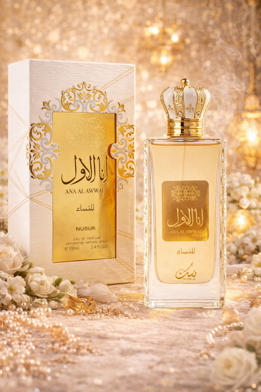 Nusuk Ana Al Awwal Eau De Parfum for Women – Premium Floral Sweet Elegant Fragrance