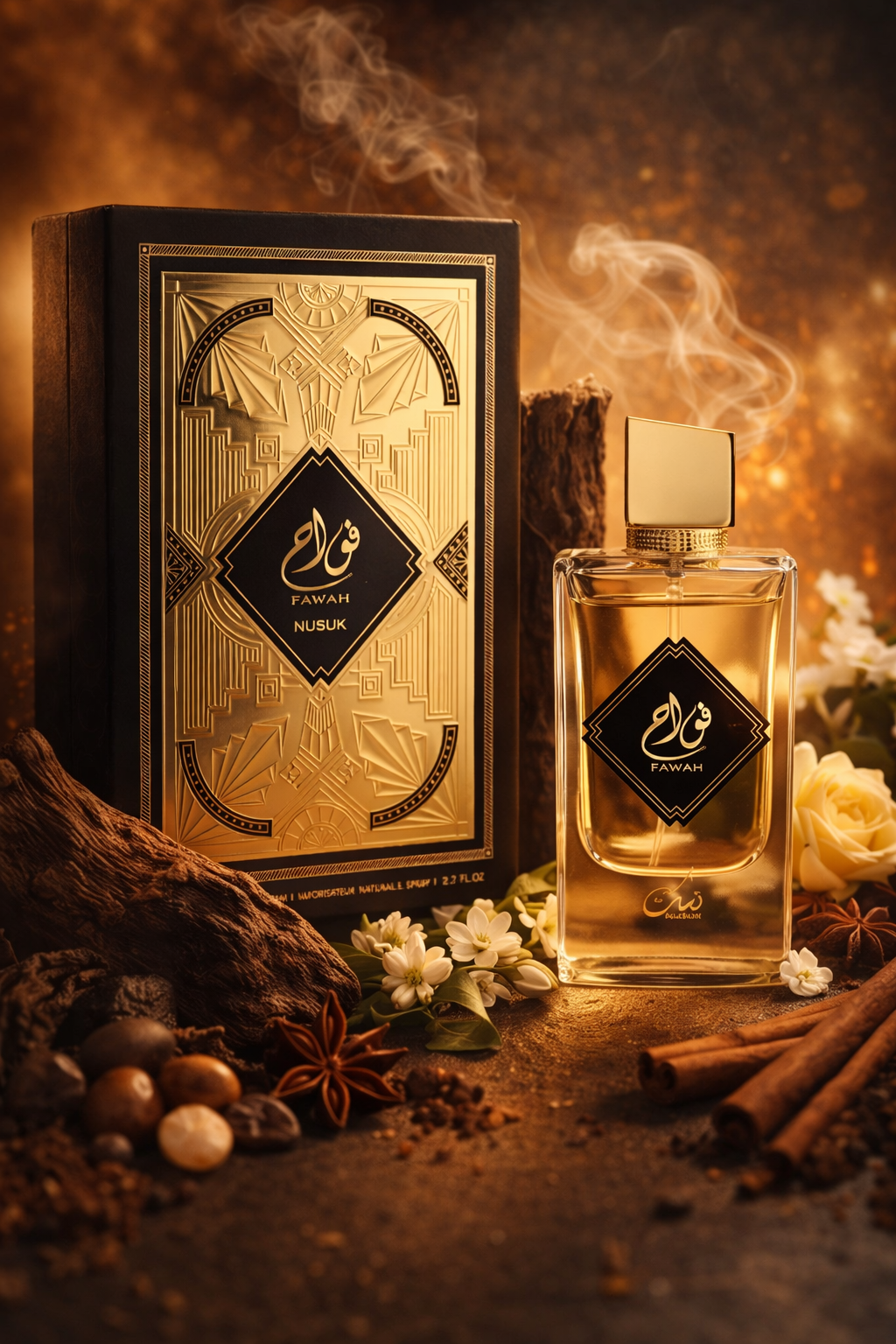 Nusuk Fawah Eau De Parfum – Premium Woody Spicy Fragrance for Men & Women