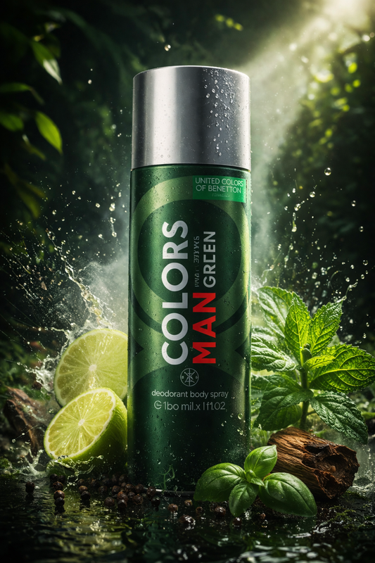 Benetton Colors Man Green Deodorant Body Spray 150ML