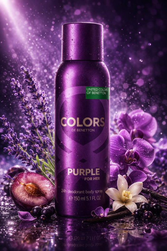 Benetton Colors Purple for Her Deodorant Body Spray 150ML