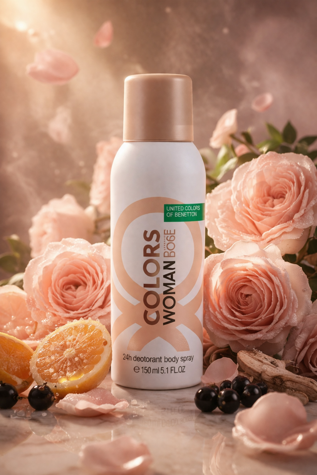 Benetton Colors Woman Rose Deodorant Body Spray 150ML