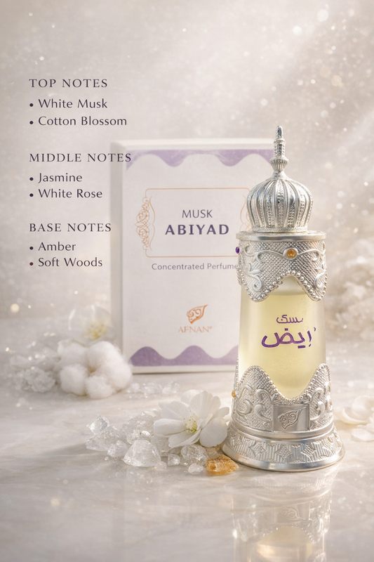 Afnan Musk Abiyad Attar - Scentadda