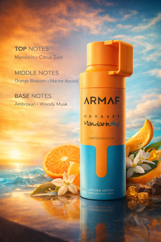 Armaf Odyssey Mandarin Sky Limited Edition Perfume Body Spray for Men