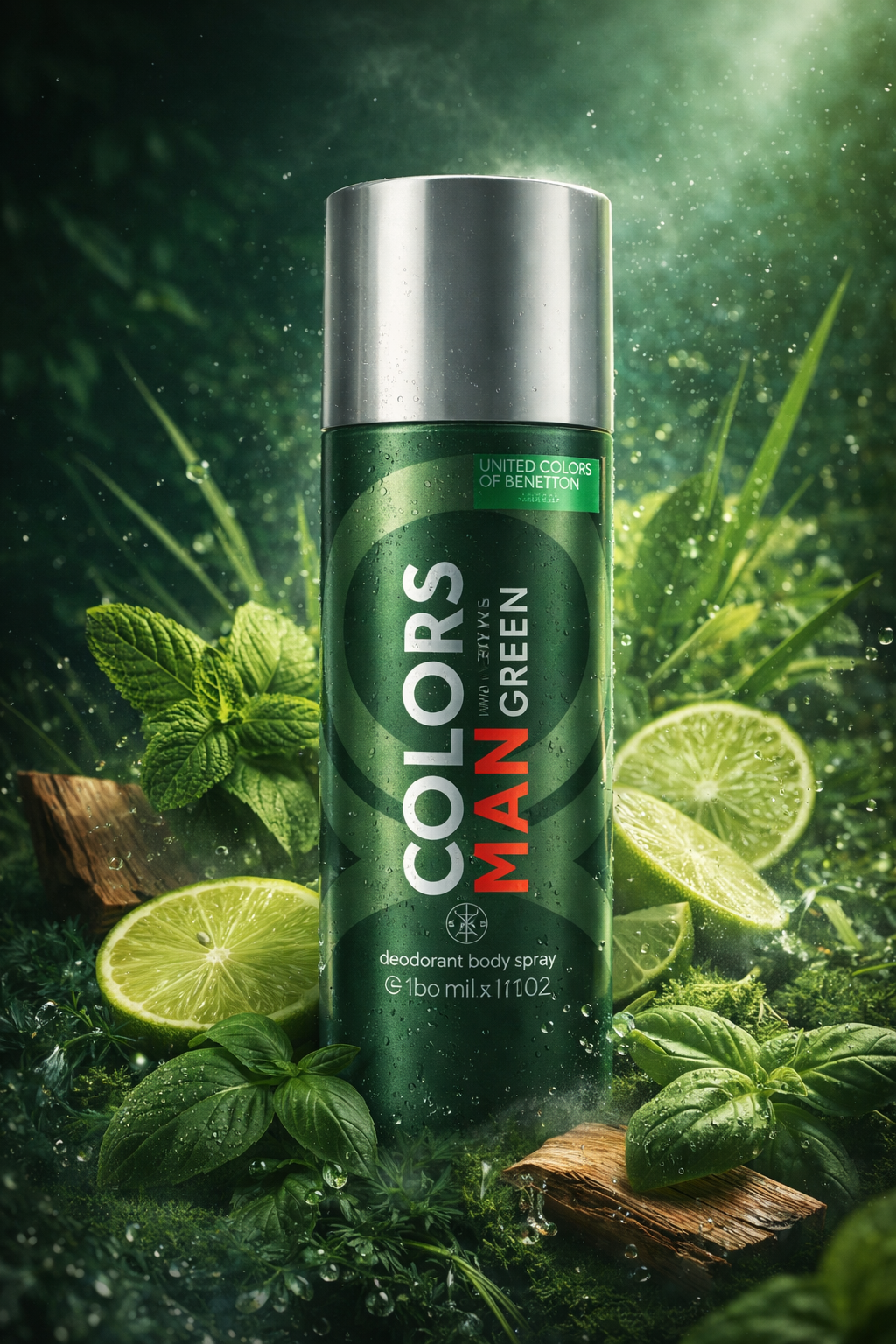 Benetton Colors Man Green Deodorant Body Spray 150ML