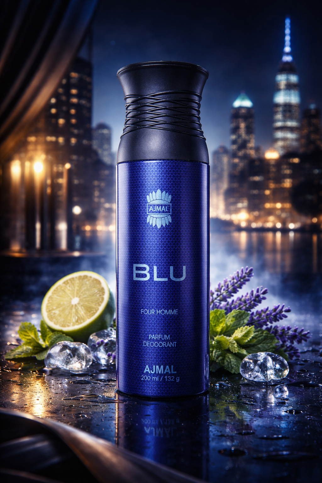 Ajmal Blu Pour Homme Parfum Deodorant for Men 200ML