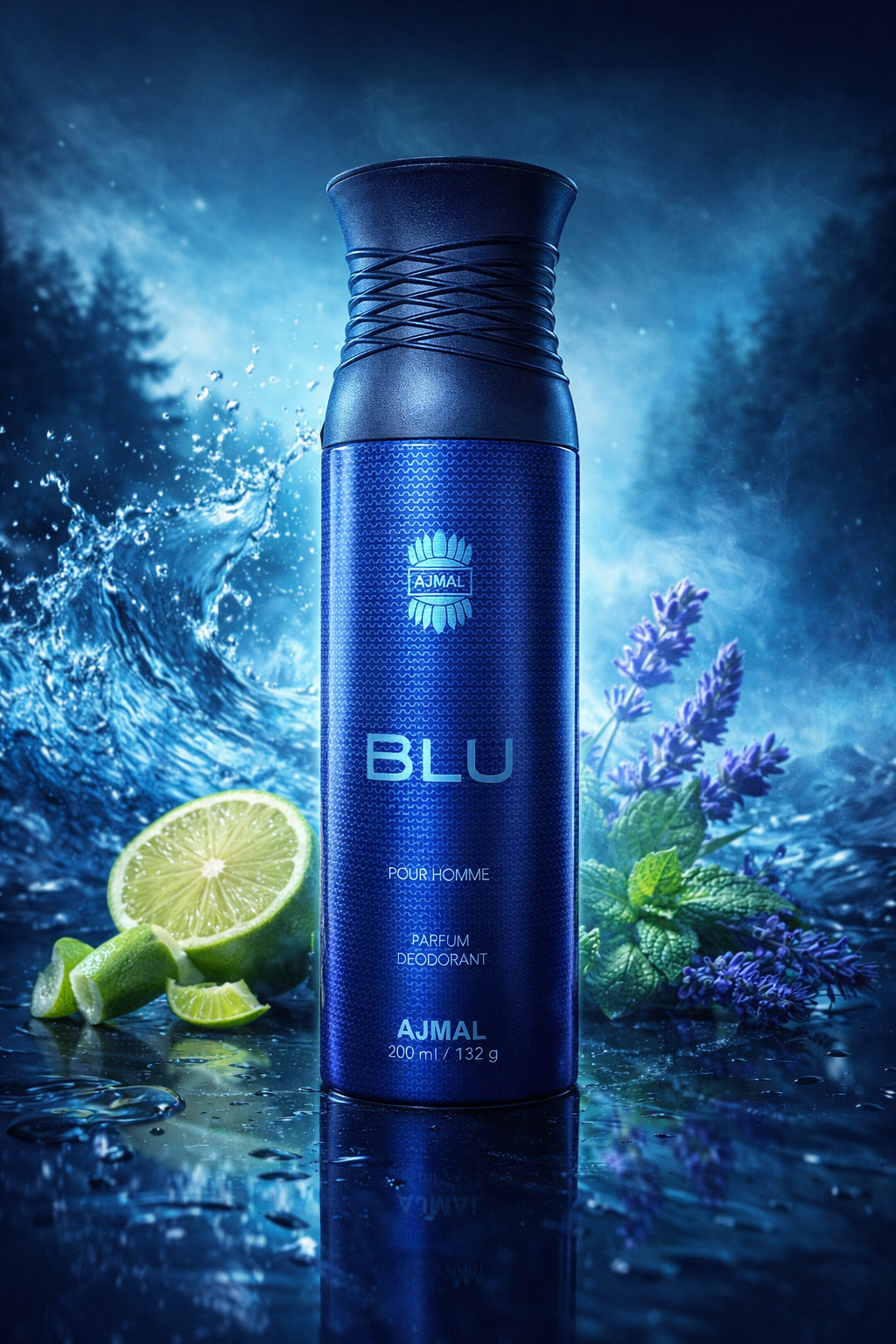 Ajmal Blu Pour Homme Parfum Deodorant for Men 200ML