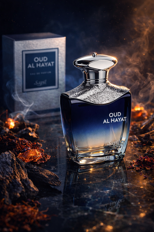 Sapil Oud Al Hayat Eau De Parfum | Rich Oud Woody Amber Perfume