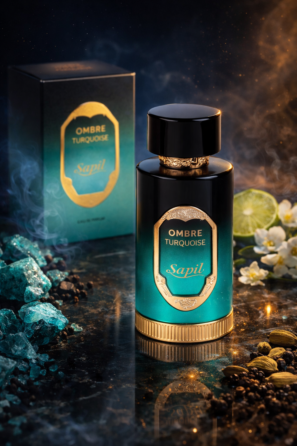 Sapil Ombre Turquoise Eau De Parfum | Fresh Spicy Citrus Woody Perfume