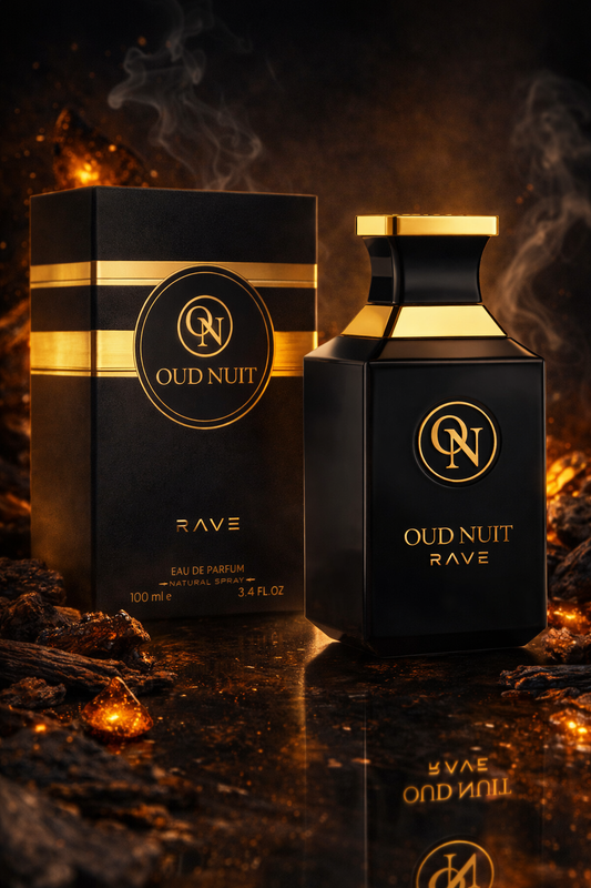 Rave Oud Nuit Eau De Parfum 100ml – Dark Oud Amber Woody Luxury Fragrance for Men