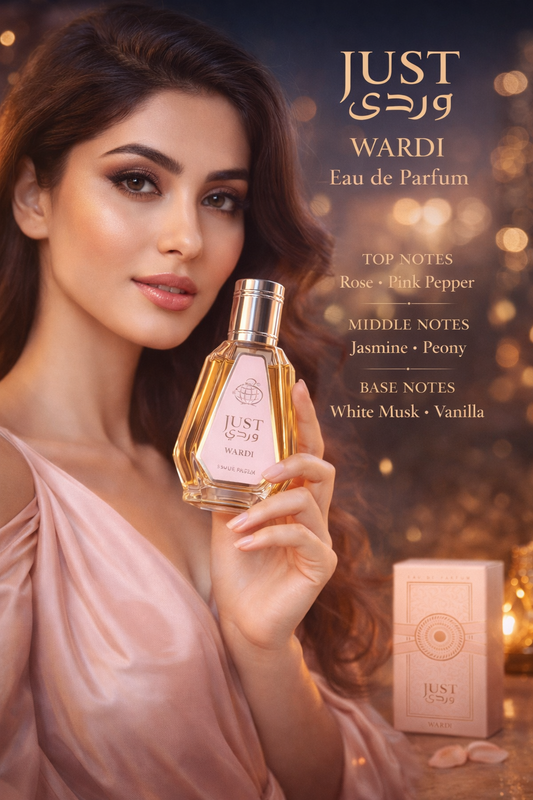 Just Wardi Eau De Parfum – Elegant Rose Floral Perfume for Women | Long Lasting Luxury Fragrance