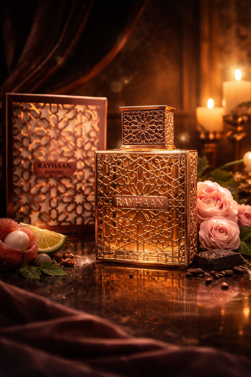 Rayhaan Divine Eau de Parfum for Women | Floral Fruity Gourmand Luxury Perfume
