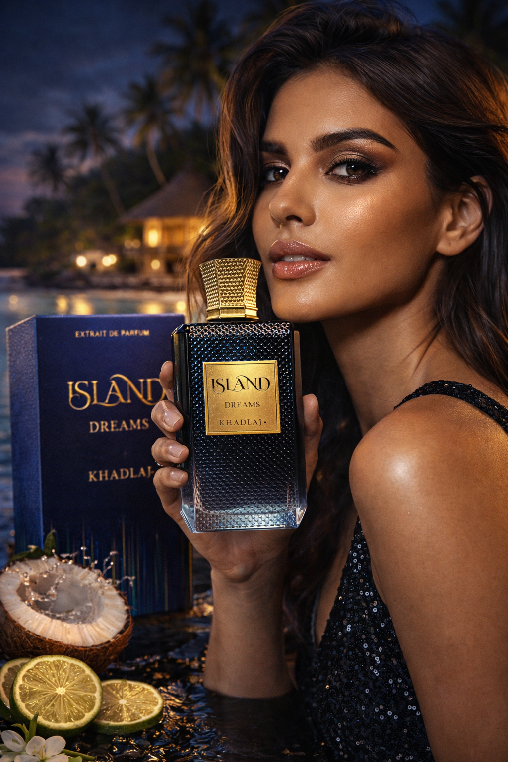 Khadlaj Island Dreams Extrait De Parfum – Luxury Tropical Marine Fragrance for Men & Women