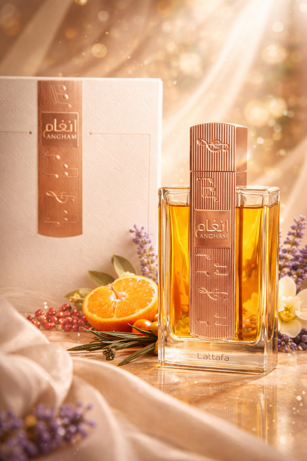 Lattafa Angham Eau De Parfum 100ml – Floral Gourmand Perfume for Women