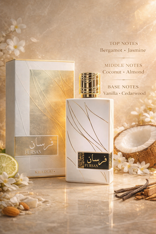 Khadlaj Fursan White Eau De Parfum – Creamy Coconut Vanilla Luxury Fragrance