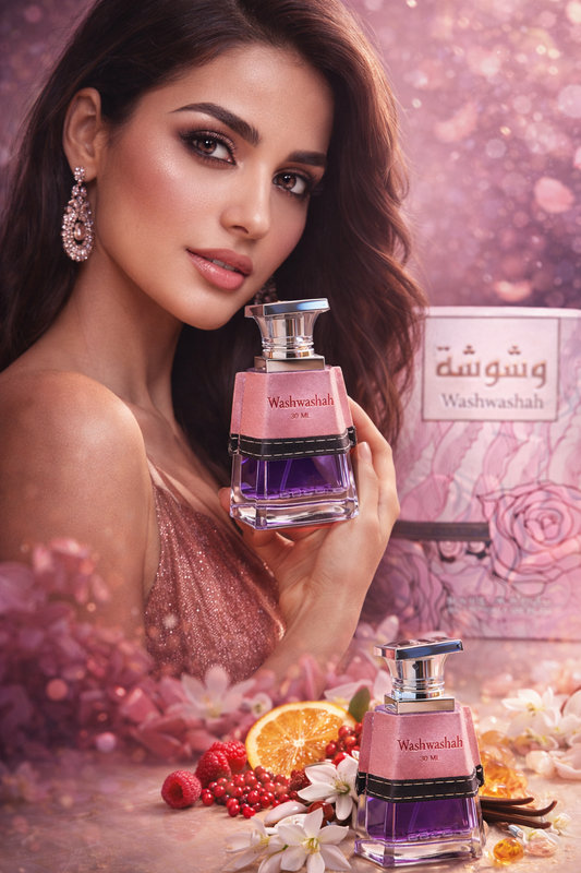 Washwashah Eau De Parfum 30ML – Sweet Floral Luxury Perfume for Women | Long Lasting Raspberry Vanilla Fragrance