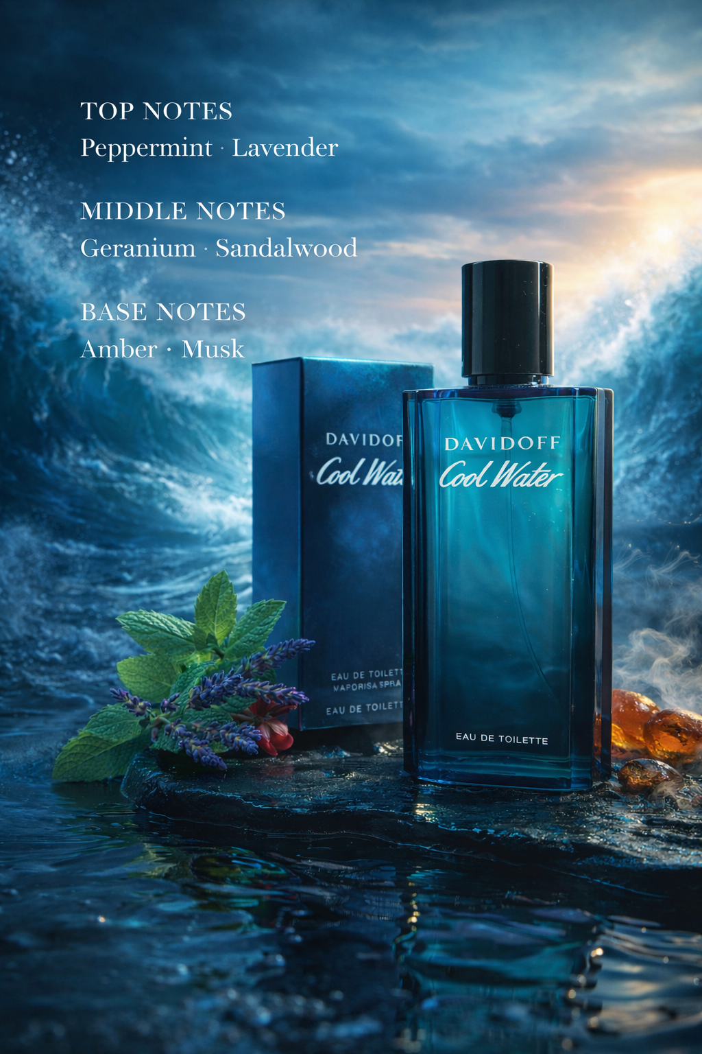 Davidoff Cool Water Eau de Toilette for Men 125ml – Fresh Aquatic Woody Fragrance