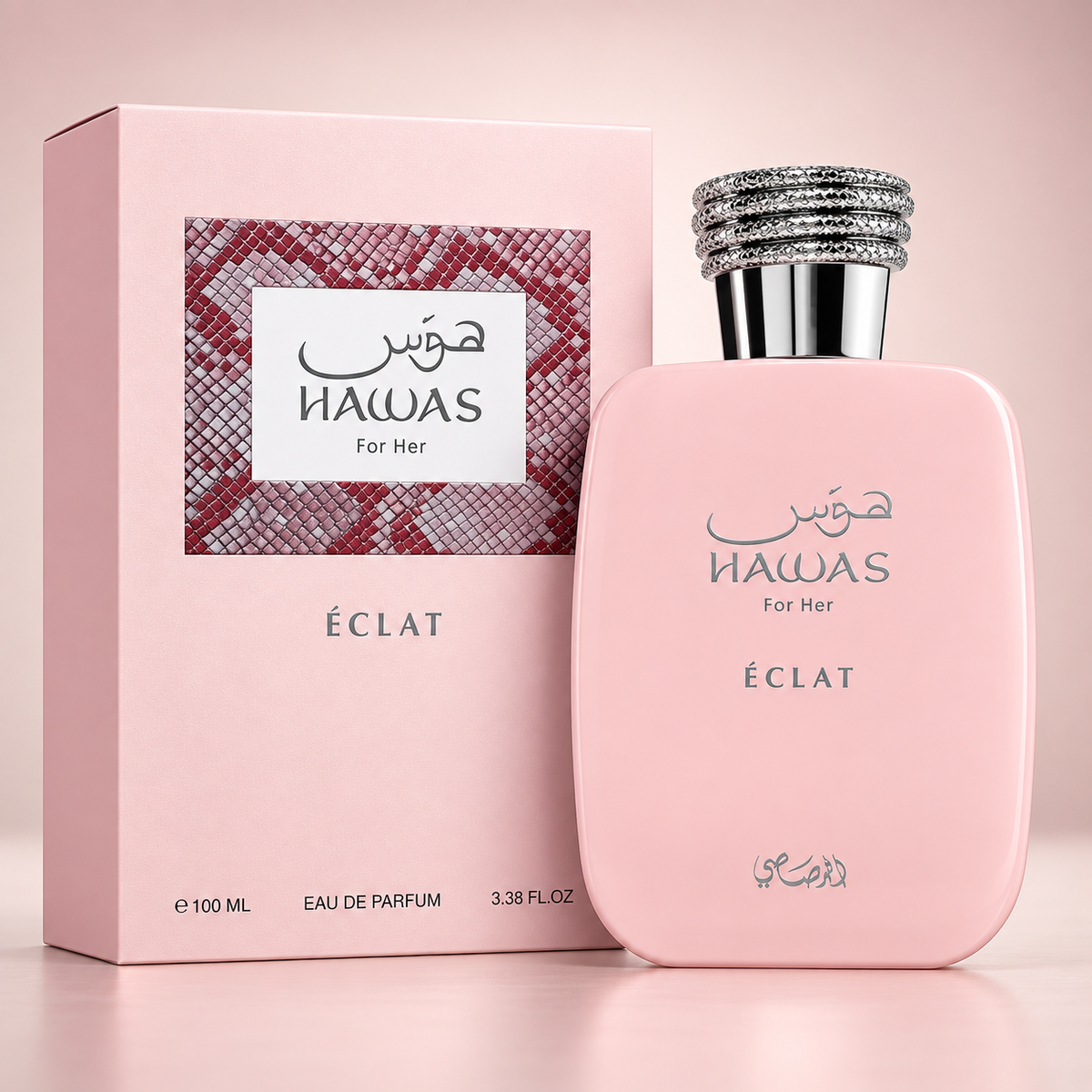 Rasasi Hawas Éclat For Her Eau de Parfum 100ml for Women – Fruity Floral Perfume