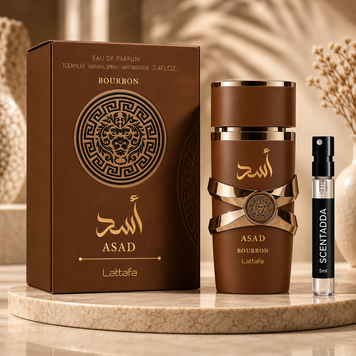Lattafa Asad Bourbon Eau de Parfum 5ml Tester
