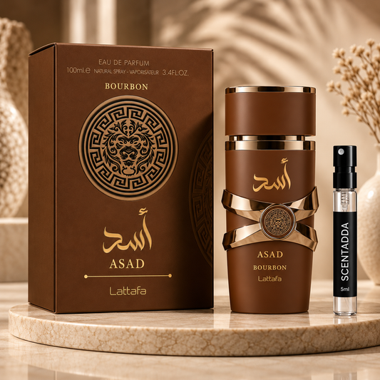 Lattafa Asad Bourbon Eau de Parfum 5ml Tester