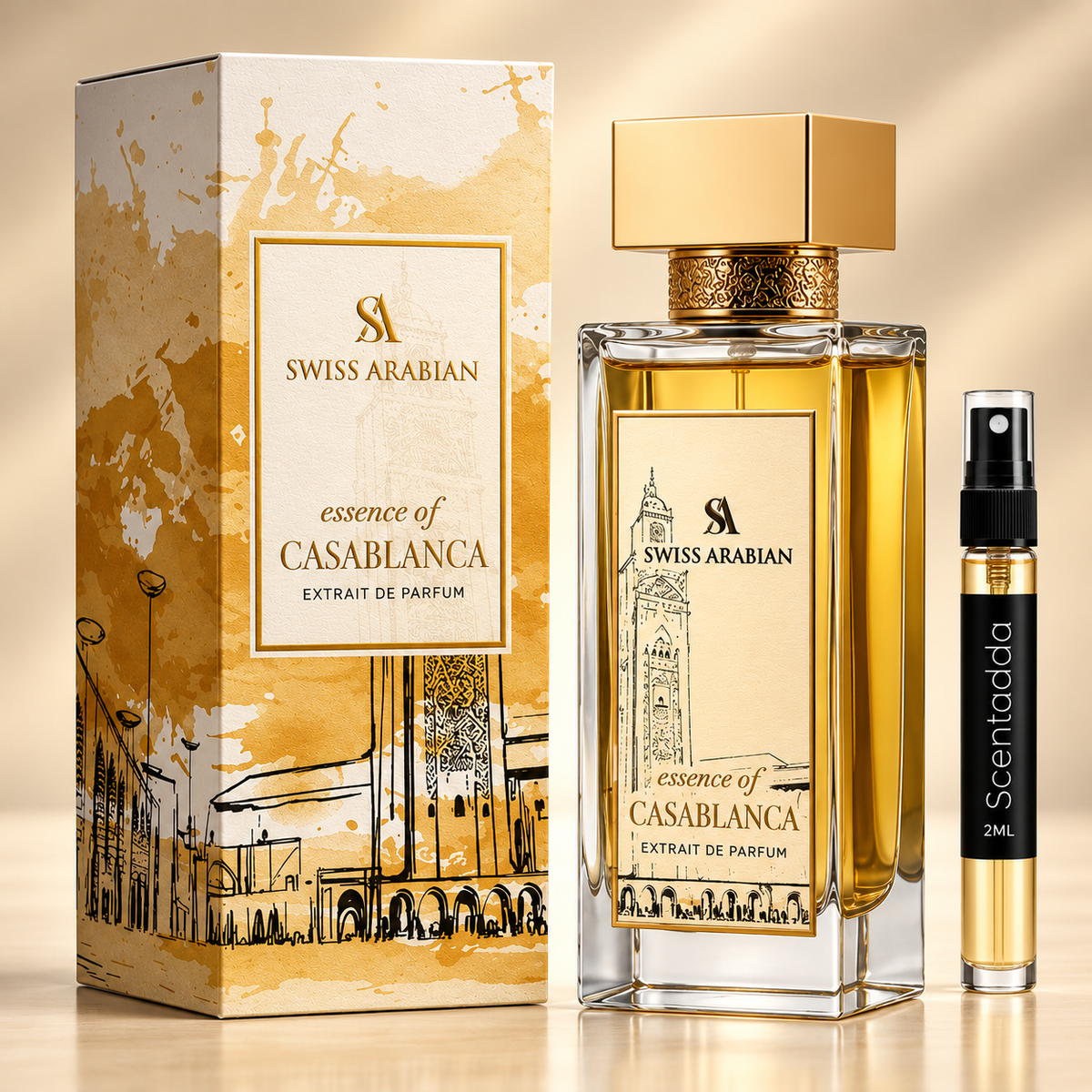 Swiss Arabian Essence of Casablanca Extrait de Parfum 2ml Tester