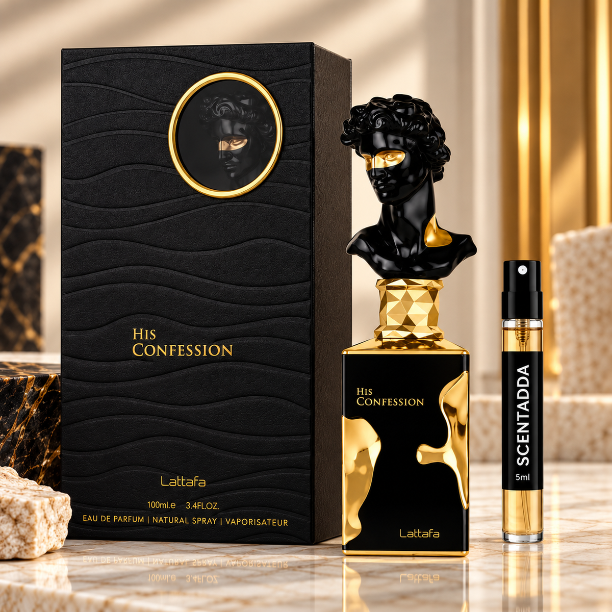 Lattafa His Confession Eau de Parfum 5ml Tester