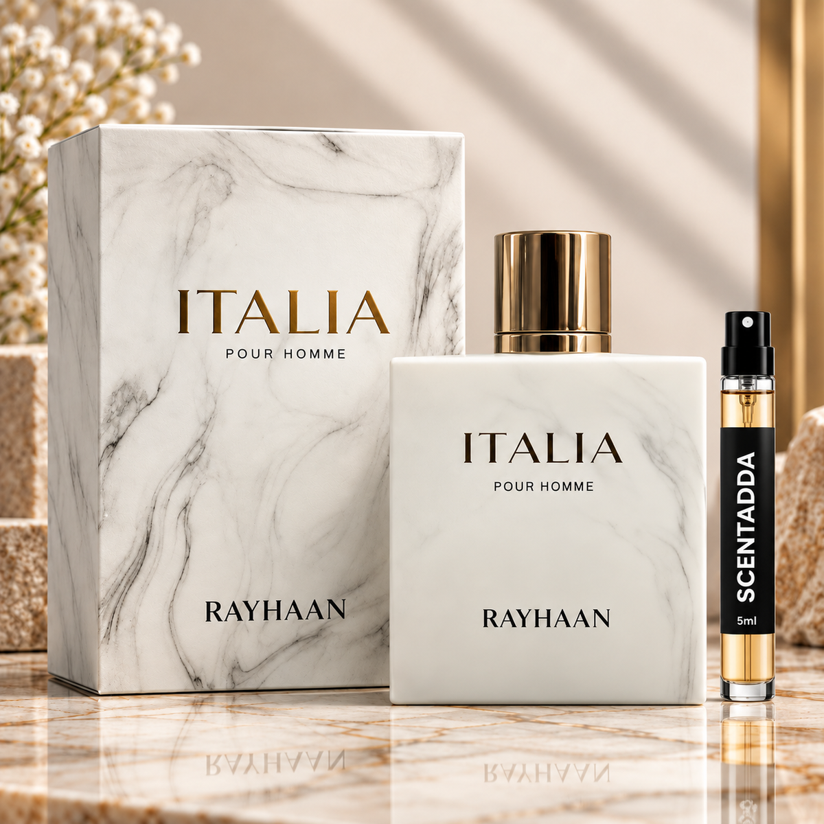 Rayhaan Italia Pour Homme Eau de Parfum 5ml Tester