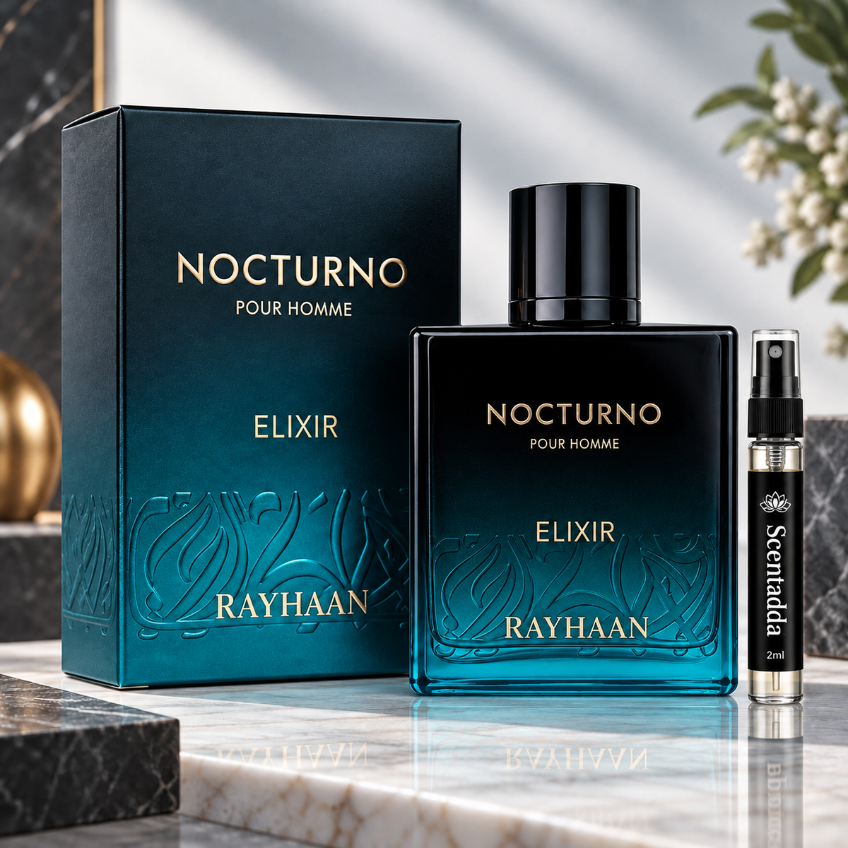 Rayhaan Nocturno Elixir Pour Homme 2ml Tester