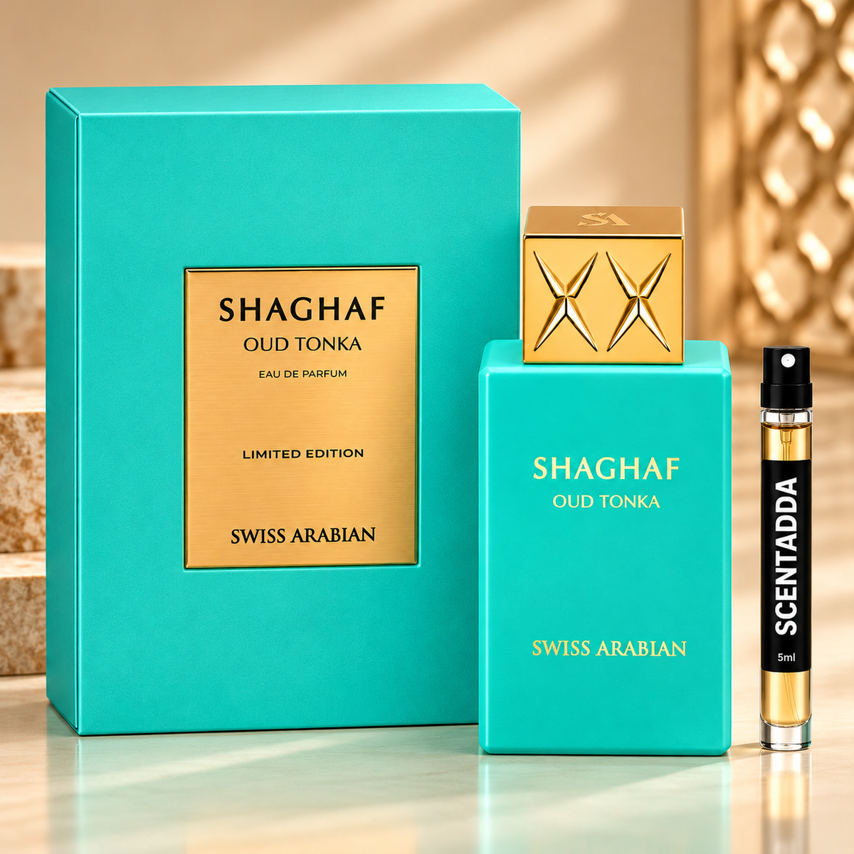 Swiss Arabian Shaghaf Oud Tonka Eau de Parfum 5ml Tester