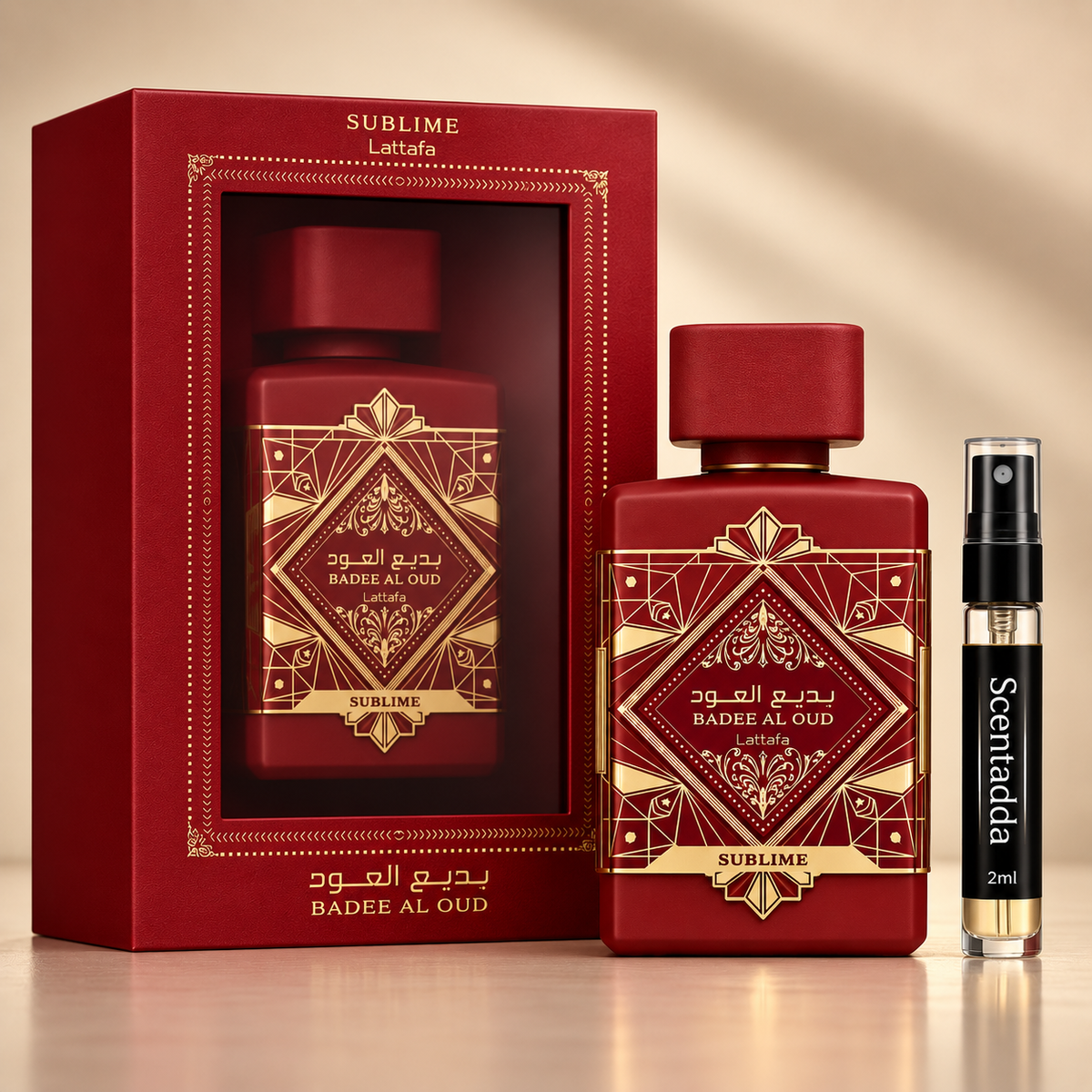 Lattafa Badee Al Oud Sublime 2ml Tester – Premium Unisex Fragrance Sample | ScentAdda