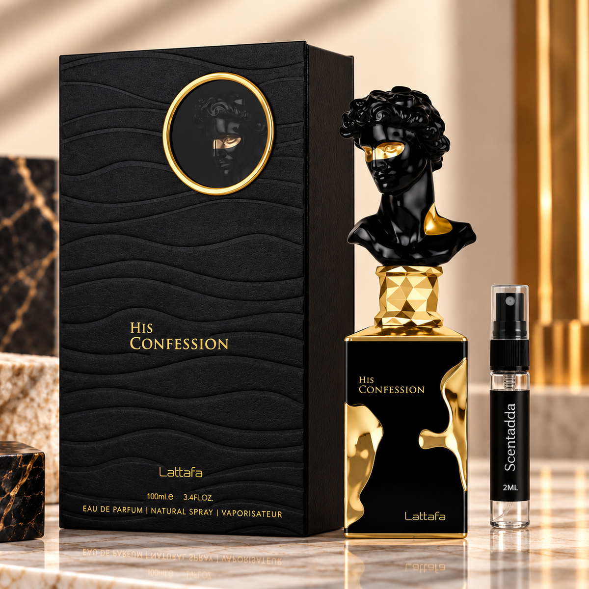 Lattafa His Confession 2ml Perfume Tester